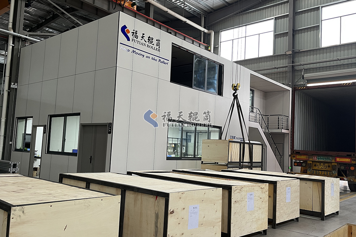 福天輥筒自動化系統鍍鋅輥軸發貨臺灣