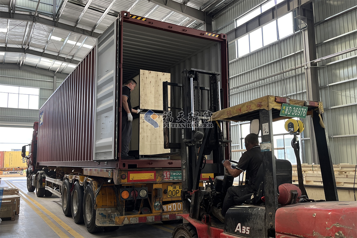 福天輥筒三元乙丙橡膠輥發貨江蘇印刷設備廠